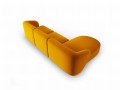 Designerska sofa Shane musztardowa