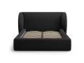 Łóżko tapicerowane Miley czarne