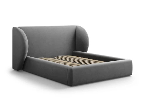 Łóżko tapicerowane Miley szare