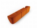 Aksamitna sofa 3-osobowa Shane Terra