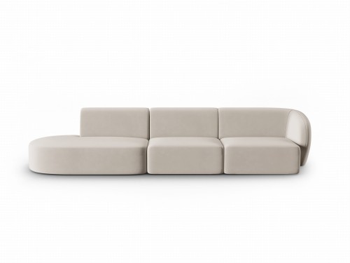 Jednostronnie otwarta sofa 4-osobowa Shane beżowa   