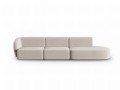 Jednostronnie otwarta sofa 4-osobowa Shane beżowa   