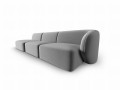 Jednostronnie otwarta sofa 4-osobowa Shane szara