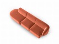 Jednostronnie otwarta sofa 4-osobowa Shane łososiowa