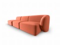 Jednostronnie otwarta sofa 4-osobowa Shane łososiowa