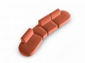 Sofa panoramiczna 6-osobowa Shane łososiowa