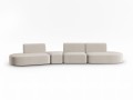 Sofa panoramiczna 6-osobowa Shane beżowa    