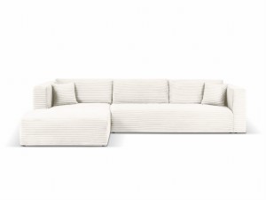 Sofa narożna z funkcją spania Diego jasnobeżowa 