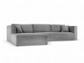 Sofa narożna z funkcją spania Diego szara 