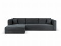 Sofa narożna z funkcją spania Diego ciemnoszara  