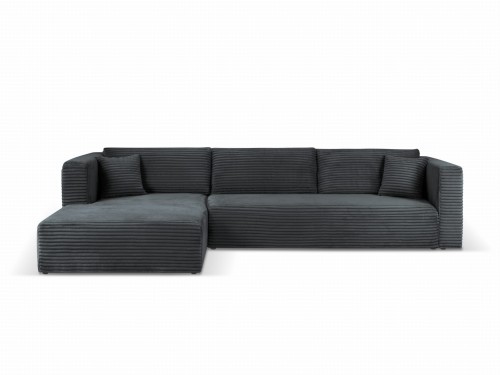 Sofa narożna z funkcją spania Diego ciemnoszara  