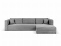 Sofa narożna z funkcją spania Diego szara 