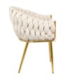 Krzesło TRESSE GOLD beżowe 