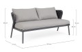 Kompaktowa sofa ogrodowa antracytowa Harlow