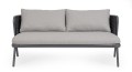 Kompaktowa sofa ogrodowa antracytowa Harlow