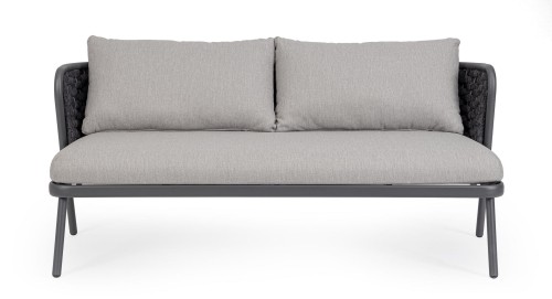 Kompaktowa sofa ogrodowa antracytowa Harlow