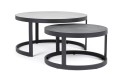 Zestaw aluminiowych stolików ogrodowych Jacob antracyt