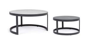 Zestaw aluminiowych stolików ogrodowych Jacob antracyt