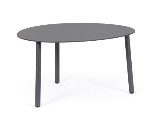 Eliptyczny aluminiowy stolik kawowy Sparky 100