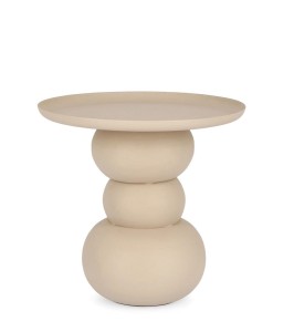 Metalowy stolik kawowy Alpa beżowy