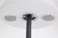 Solarna lampa ogrodowa z głośnikiem czarna H170