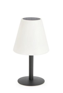 Solarna lampa ogrodowa stołowa czarna