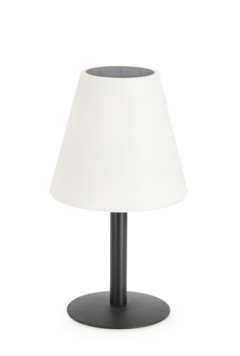 Solarna lampa ogrodowa stołowa czarna