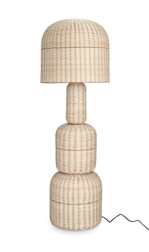 Lampa podłogowa Rattanowa Sikkim