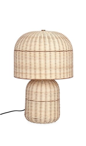 Rattanowa lampa stołowa Sikkim