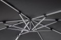 Nowoczesny Parasol ogrodowy Aries ciemnoszary 3x4