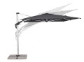 Nowoczesny Parasol ogrodowy Aries ciemnoszary 3x4