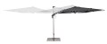 Nowoczesny Parasol ogrodowy Aries ciemnoszary 3x4