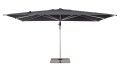 Nowoczesny Parasol ogrodowy Aries ciemnoszary 3x4