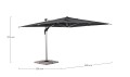 Nowoczesny Parasol ogrodowy Aries ciemnoszary 3x4