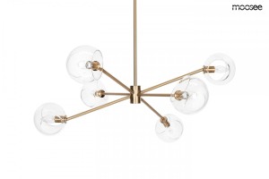 Złota lampa wisząca AURA 6 MOOSEE