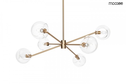 Złota lampa wisząca AURA 6 MOOSEE