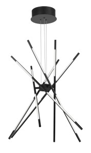 Lampa wisząca BELL-6 czarna