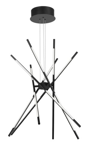 Lampa wisząca BELL-6 czarna