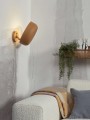 Lampa ścienna PORTO musztardowa