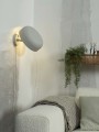 Lampa ścienna PORTO jasno szara
