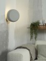 Lampa ścienna PORTO jasno szara
