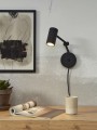 Lampa ścienna MONTREUX czarna