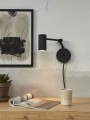 Lampa ścienna MONTREUX czarna