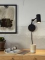 Lampa ścienna MONTREUX czarna