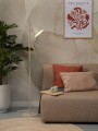 Lampa podłogowa LISBON piaskowa