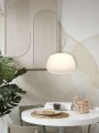 Lampa wisząca SAPPORO L biała