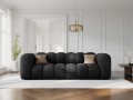 Sofa 3-osobowa Lupine czarna szenil 