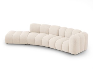 Sofa 5-osobowa Lupine jasny beż szenil L/P