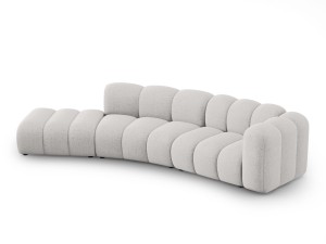 Sofa 5-osobowa Lupine jasny szary szenil L/P    