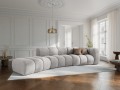 Sofa 5-osobowa Lupine jasny szary szenil L/P    